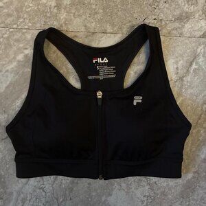 Black Women's FILA Sports Bra